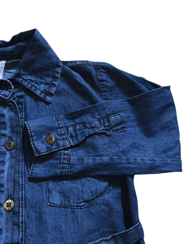 Camisa de jean Brenda con lazo - Imagen 2