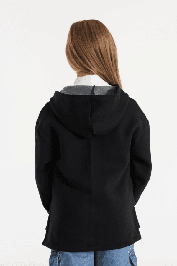 Campera con recortes a los costados Brisa de algodon frizado - Imagen 6