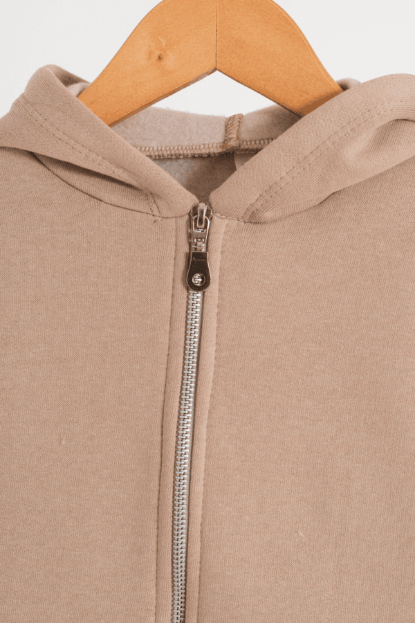 Campera con recortes a los costados Brisa de algodon frizado - Imagen 4