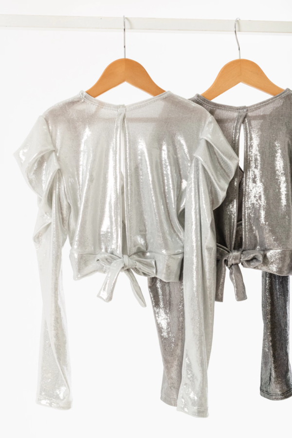 Top de lurex Jou Gris Claro