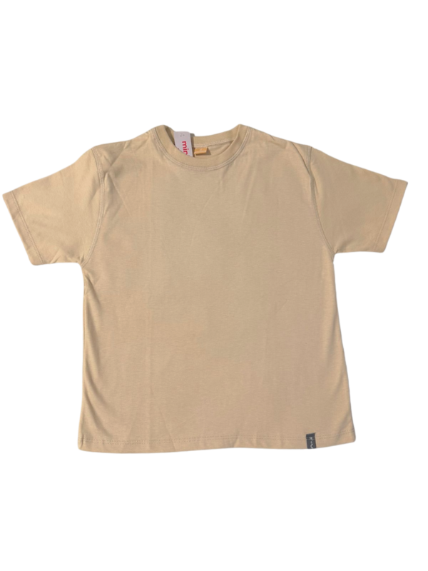Remera Basica Beige mangas corta