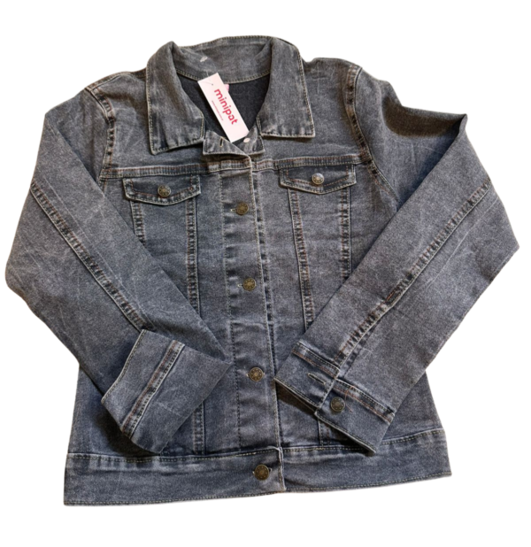 Campera Denim con bolsillos Niña