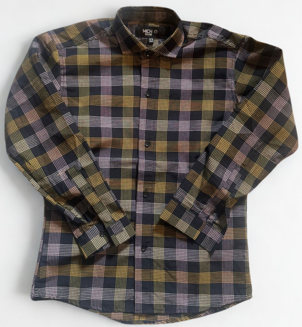 Camisa Jose Niño  mangas largas a cuadros