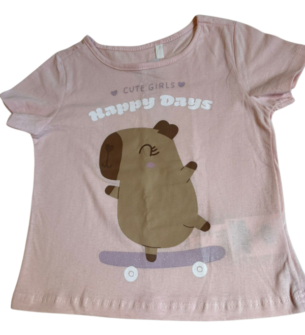 Remera Capybara Niña IMPORTADA