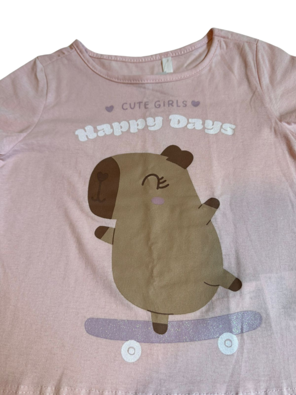 Remera Capybara Niña IMPORTADA - Imagen 2