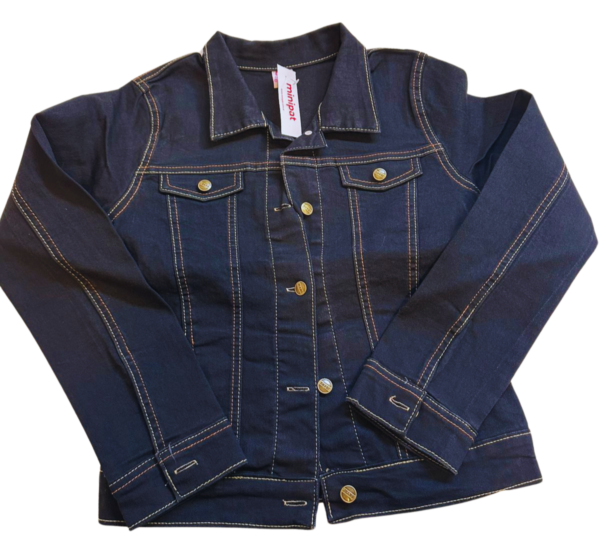 Campera Denim con bolsillos Niña - Imagen 3