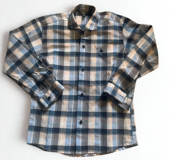 Camisa Fede mangas alrgas a cuadro Niño