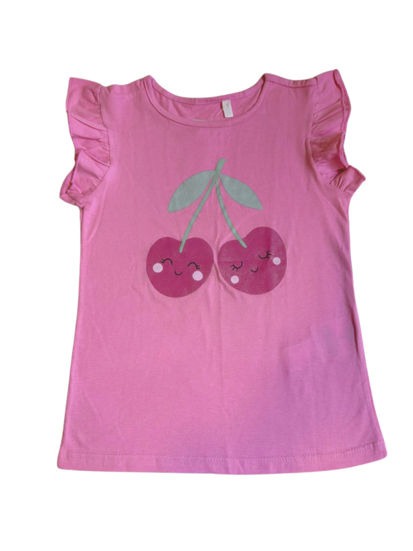 Remera Cereza mangas corta Niña IMPORTADA