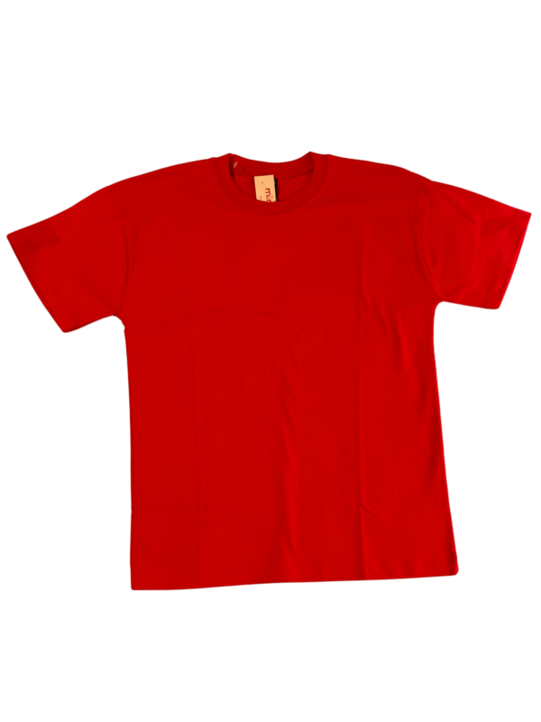 Remera Basica Rojo mangas cortas