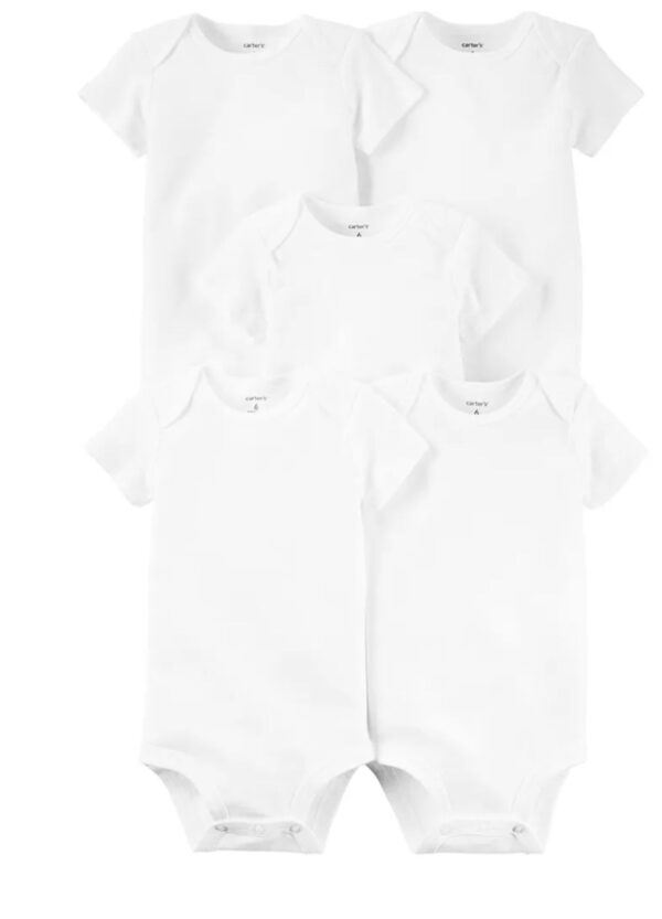Body Carters Manga Corta Blanco Liso