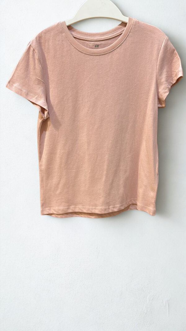 Remera Basica rosa viejo claro H&M