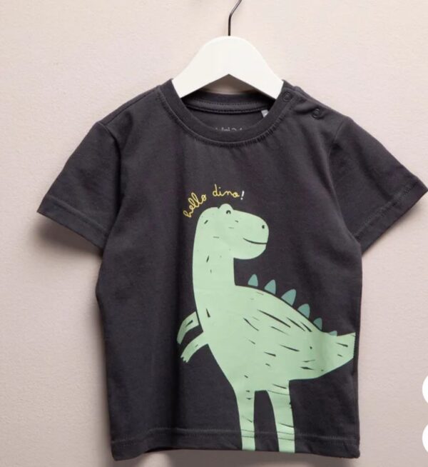 Remera Hello Dino manga corta