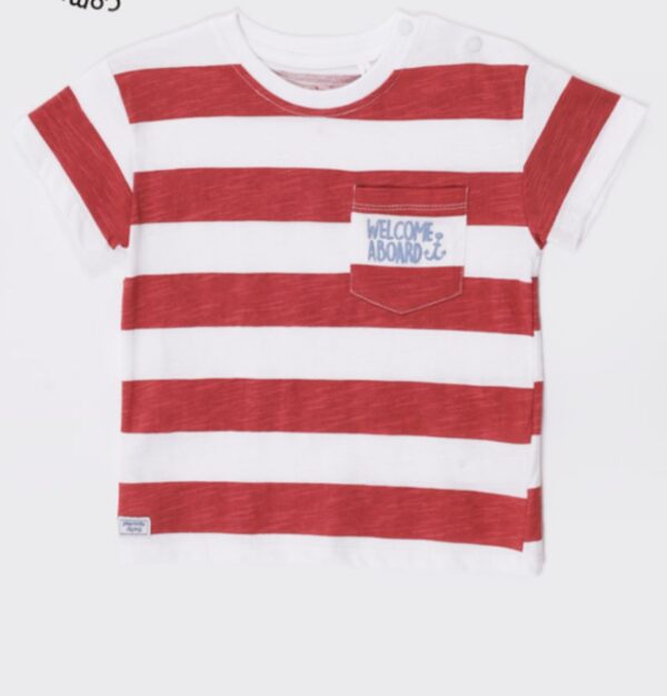 Remera Welcome Aboard manga corta