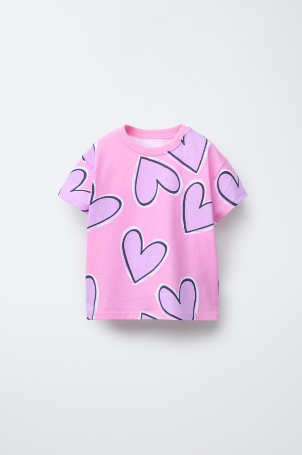 Remera Corazon Zara manga corta