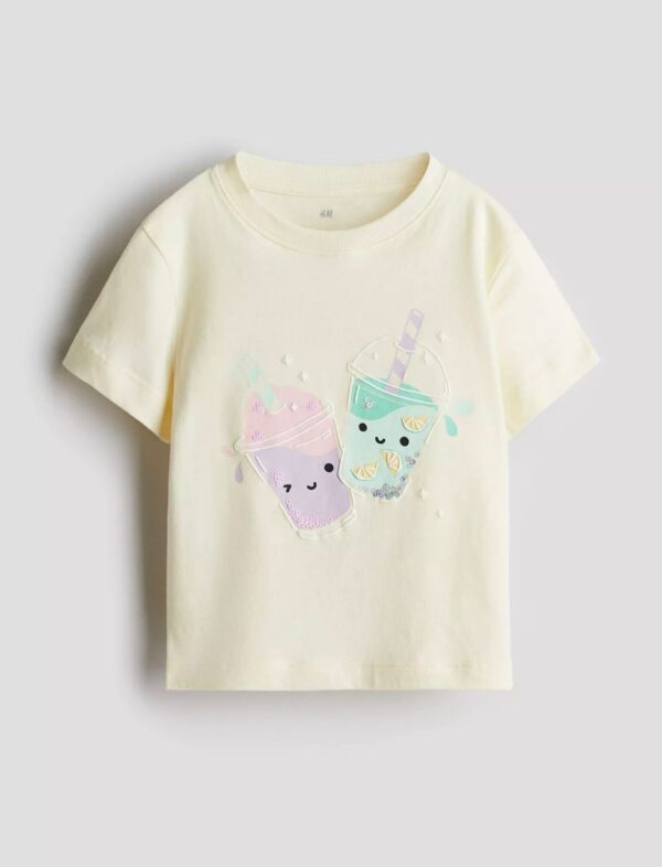 Remera Batidos H&M manga corta