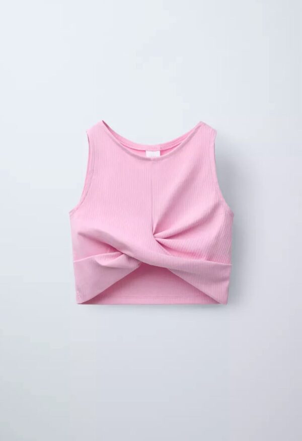 Top Remera Nudo Zara