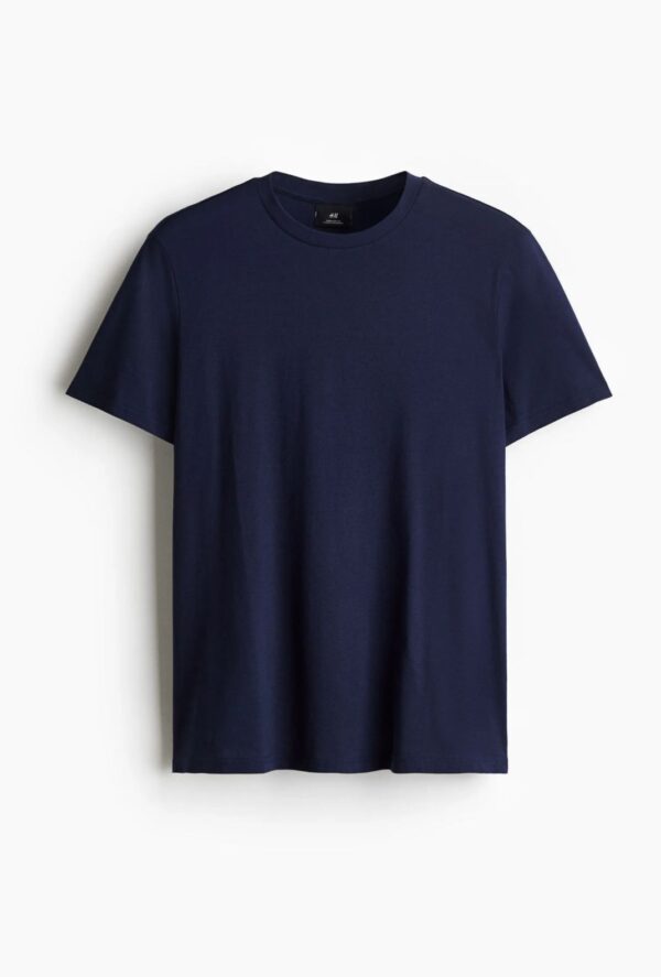Remera Azul Basica H&M MANGA CORTA